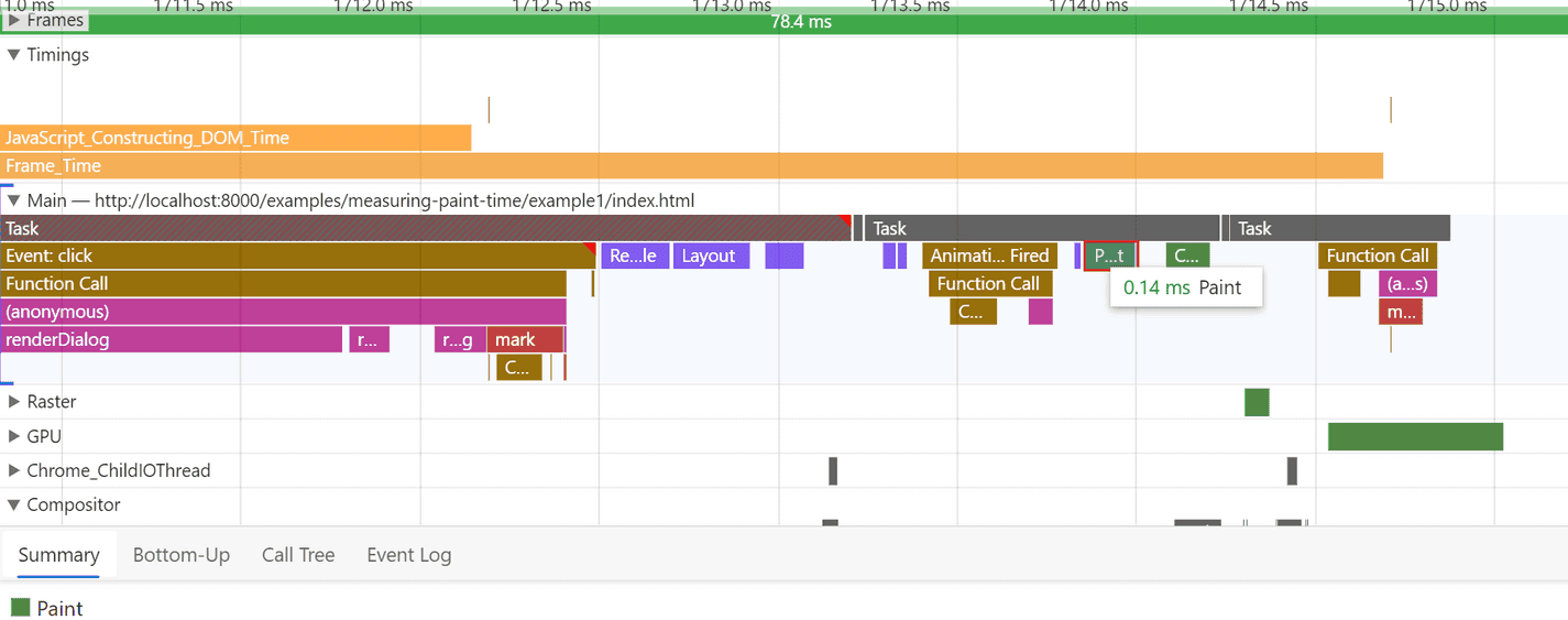 Detecting when the Browser Paints Frames in JavaScript